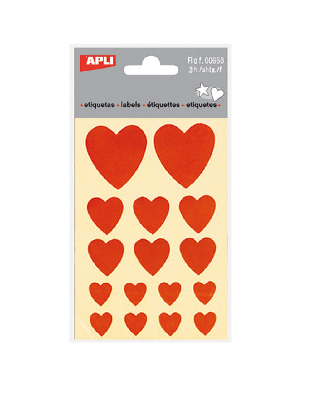 Stickers - Coeurs rouges