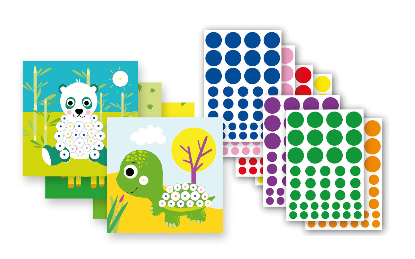 Jeu de gommettes - Tortue