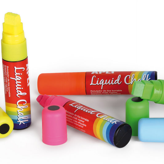 Marqueur Craie liquide pointe biseautée 10 x 15 mm 5 u.