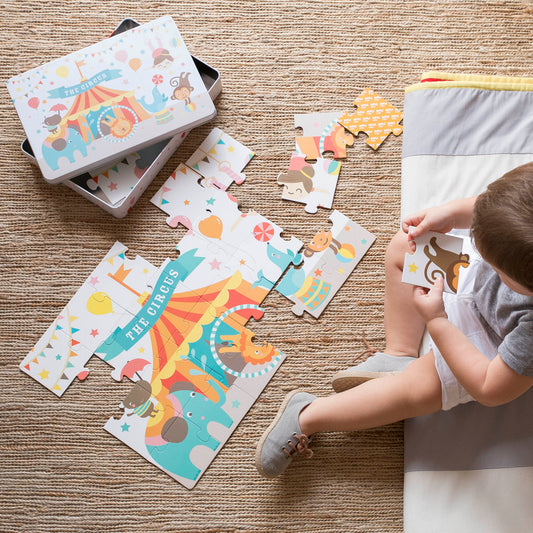 Puzzle en boite métallique - CIRQUE