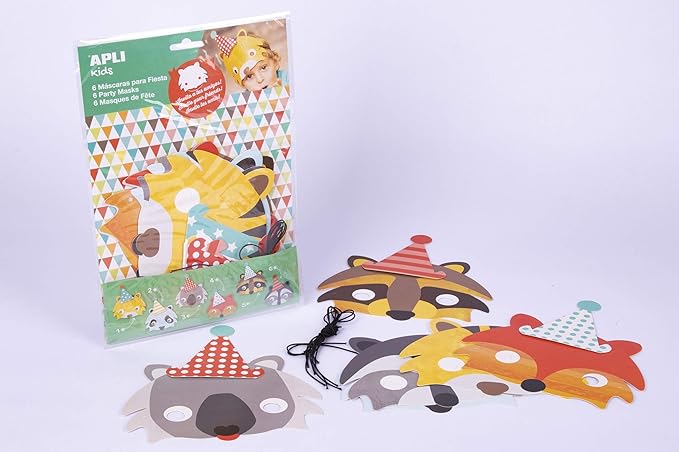 Masques d'animaux d'invitation de fête