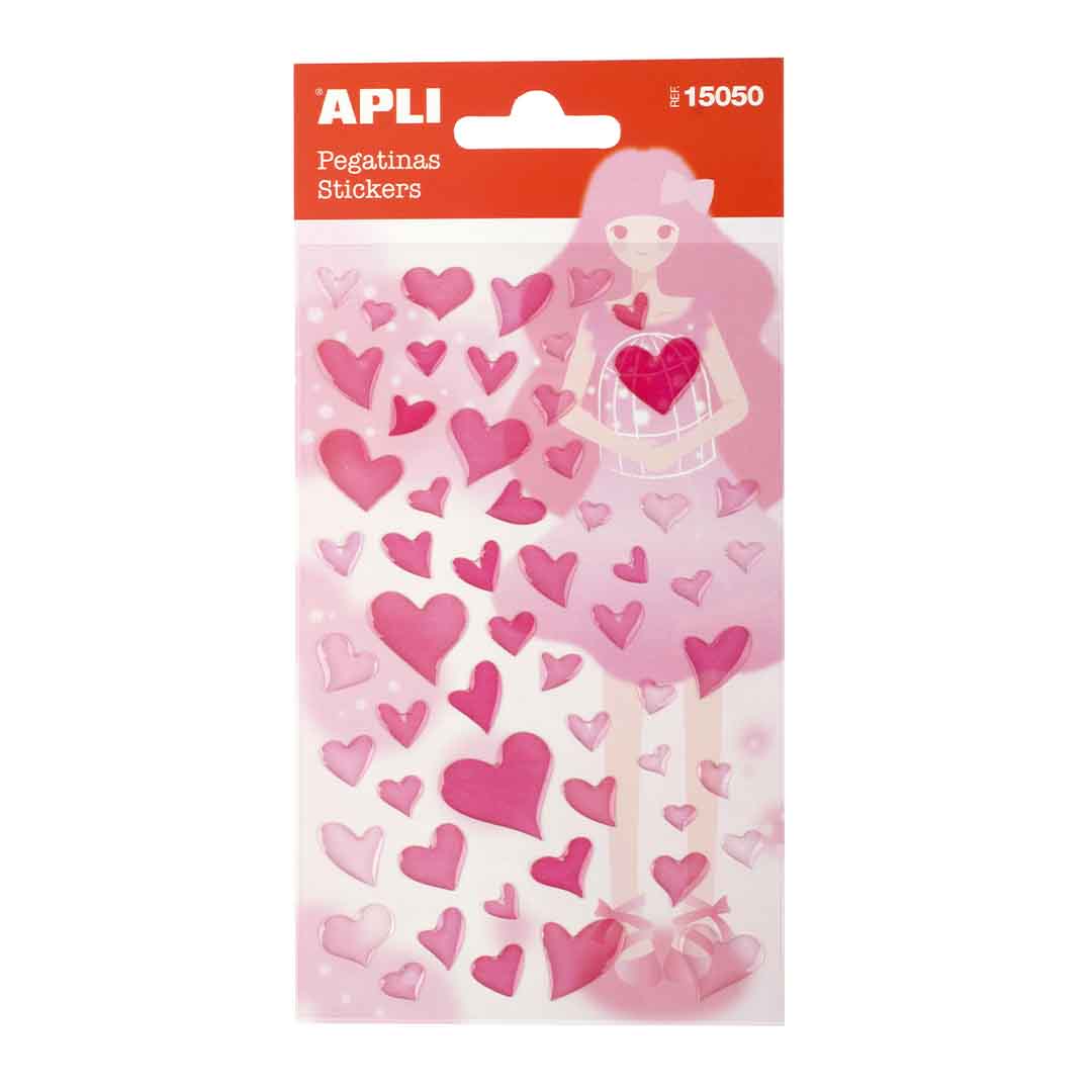 Stickers - Coeurs roses