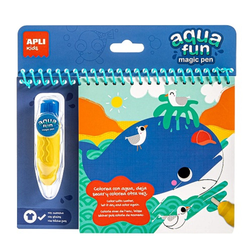 Bloc de coloriage a l'eau - Aqua fun Marin
