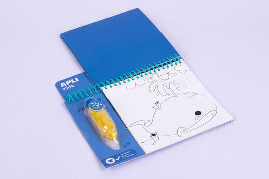 Bloc de coloriage a l'eau - Aqua fun Marin