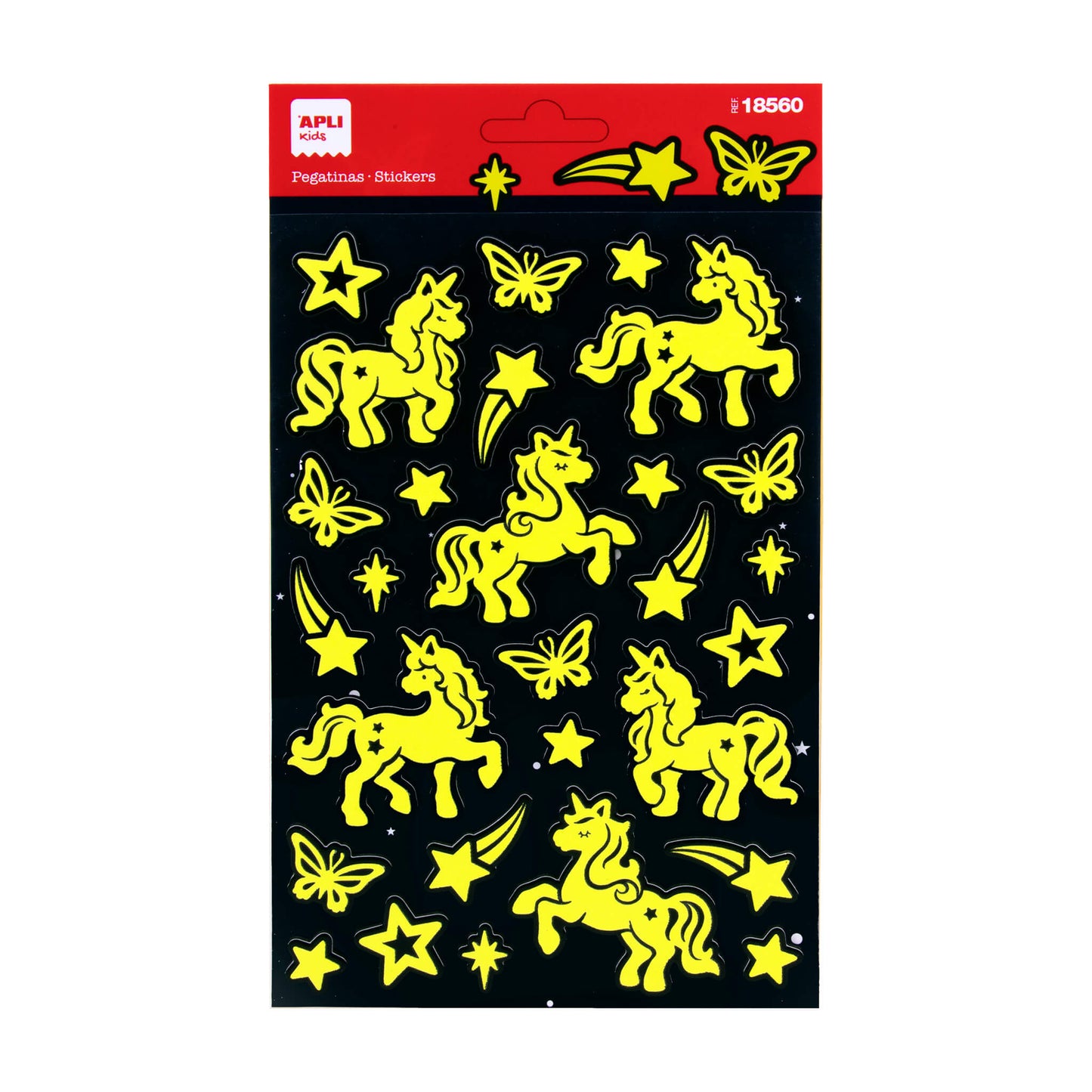 Stickers luminescents - Licorne