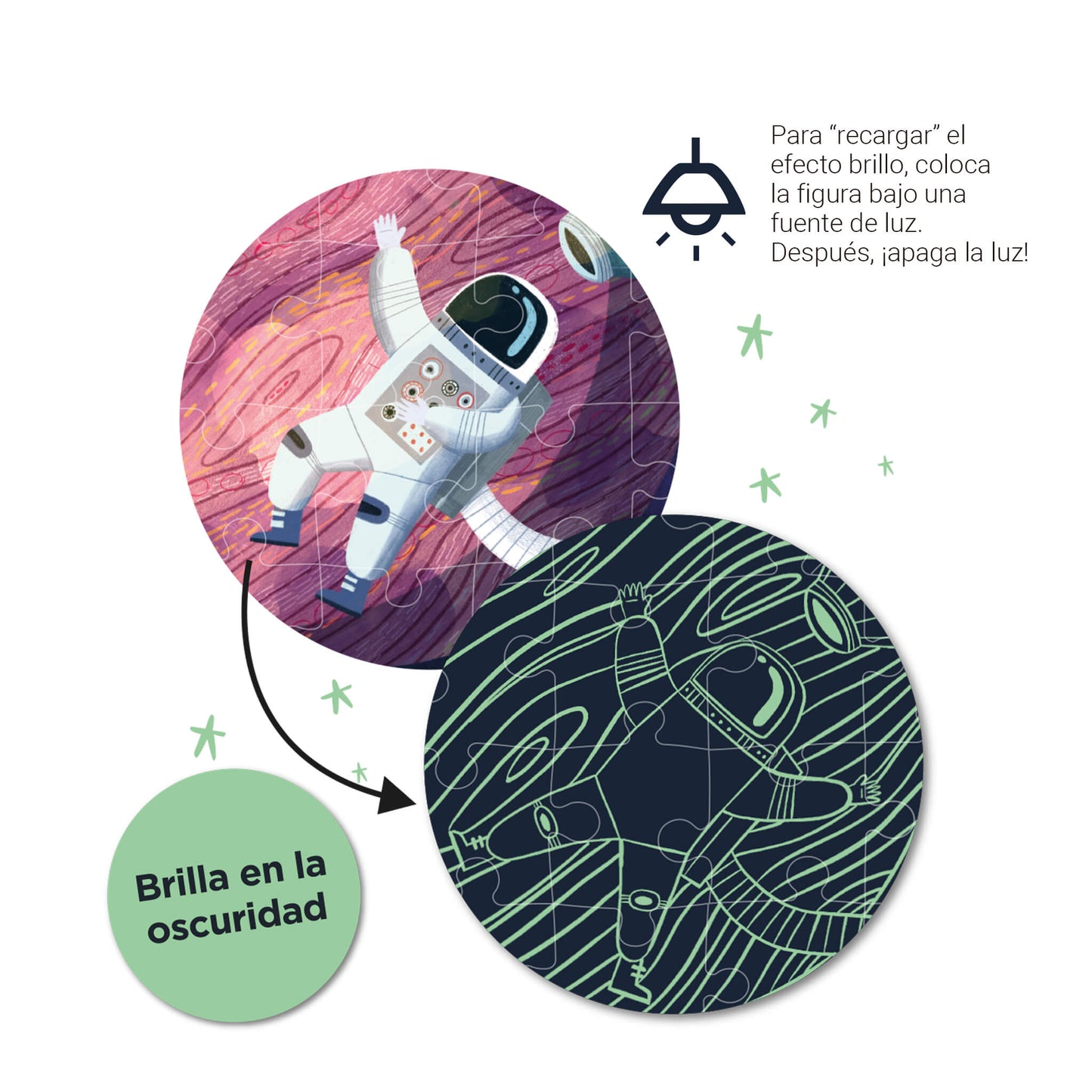 Puzzle GLOW IN THE DARK - SYSTEME SOLAIRE