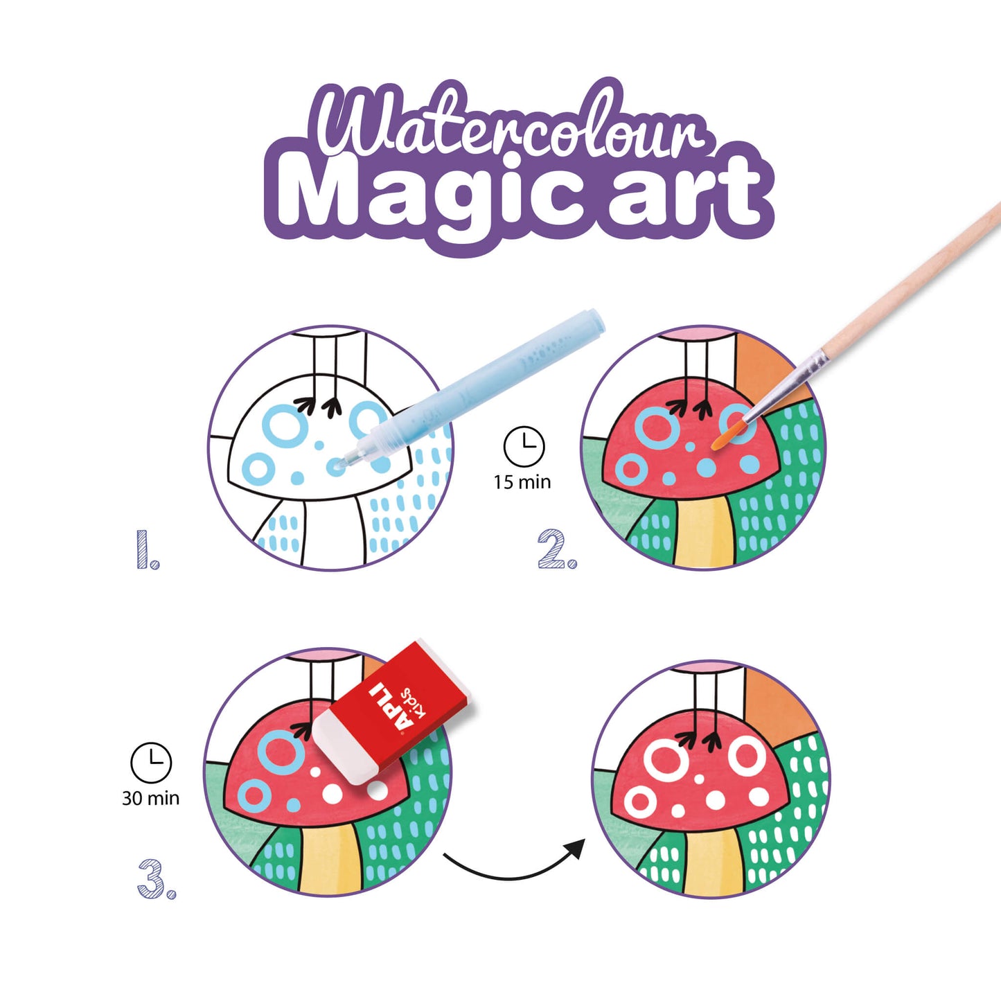 Aquarelle d'art magique