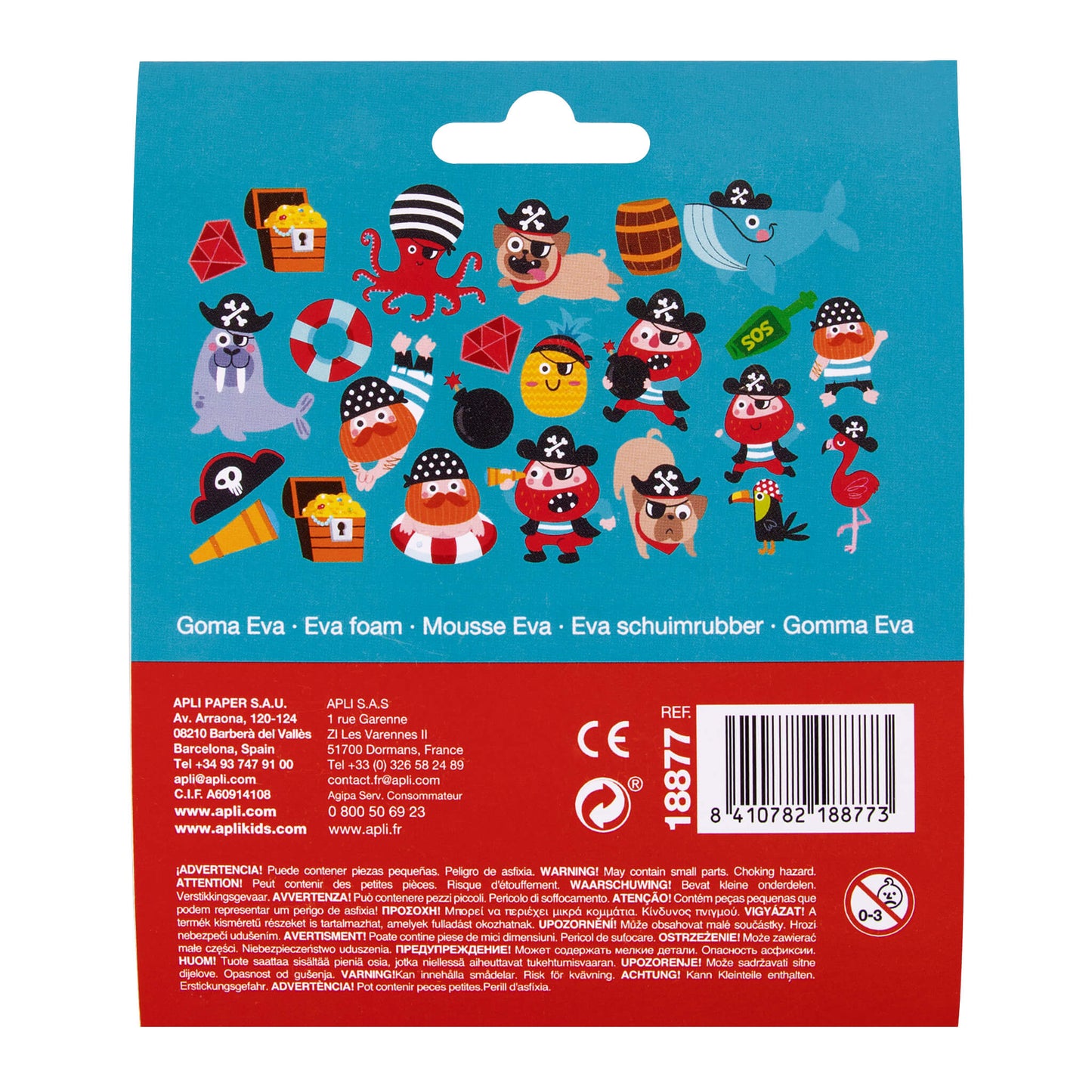 Stickers en mousse eva - Pirates