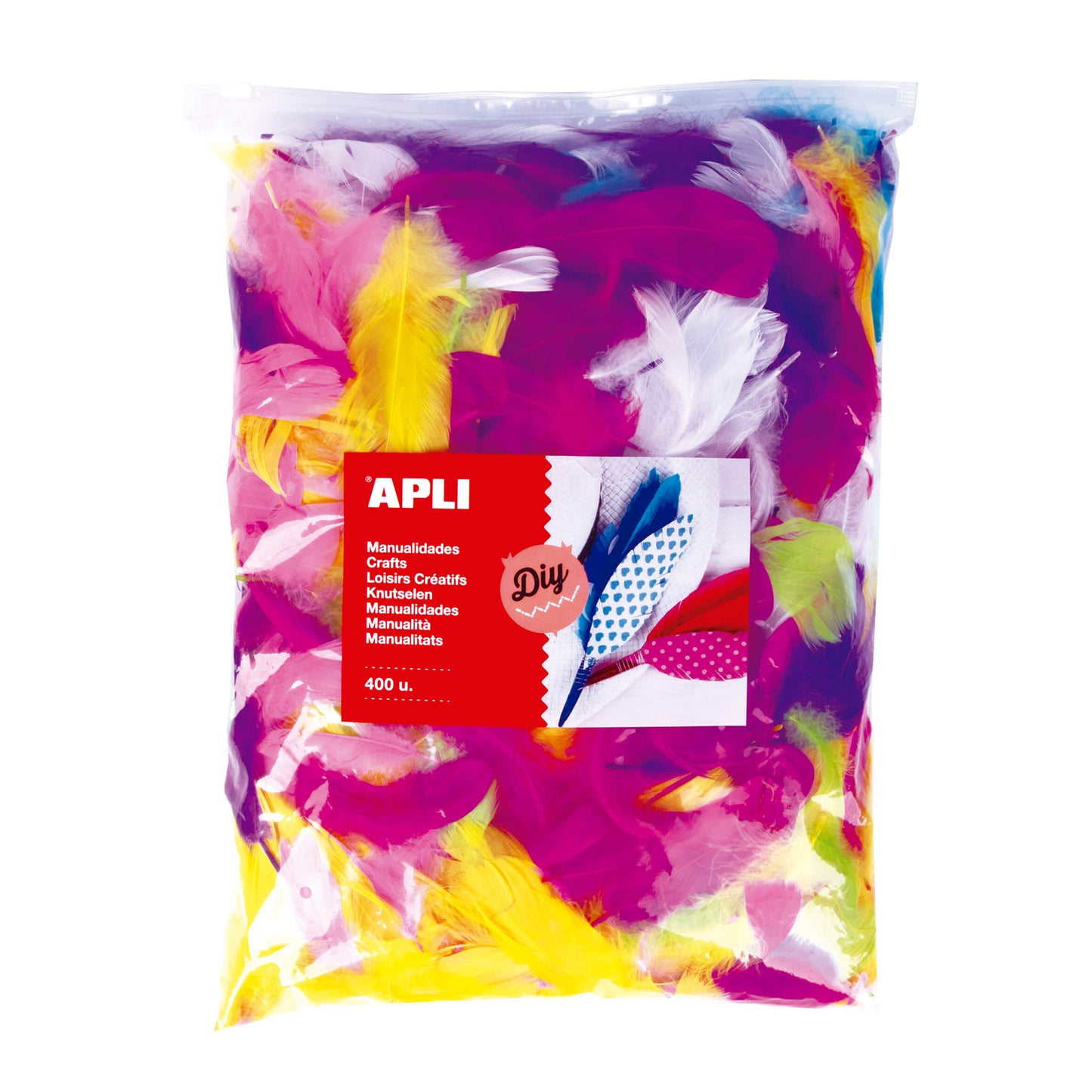 Plumes duvet couleurs assorties 400 u.