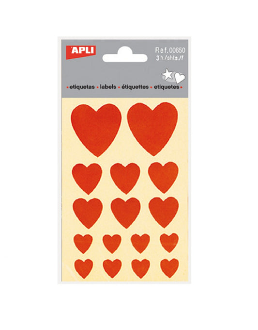 Stickers - Coeurs rouges