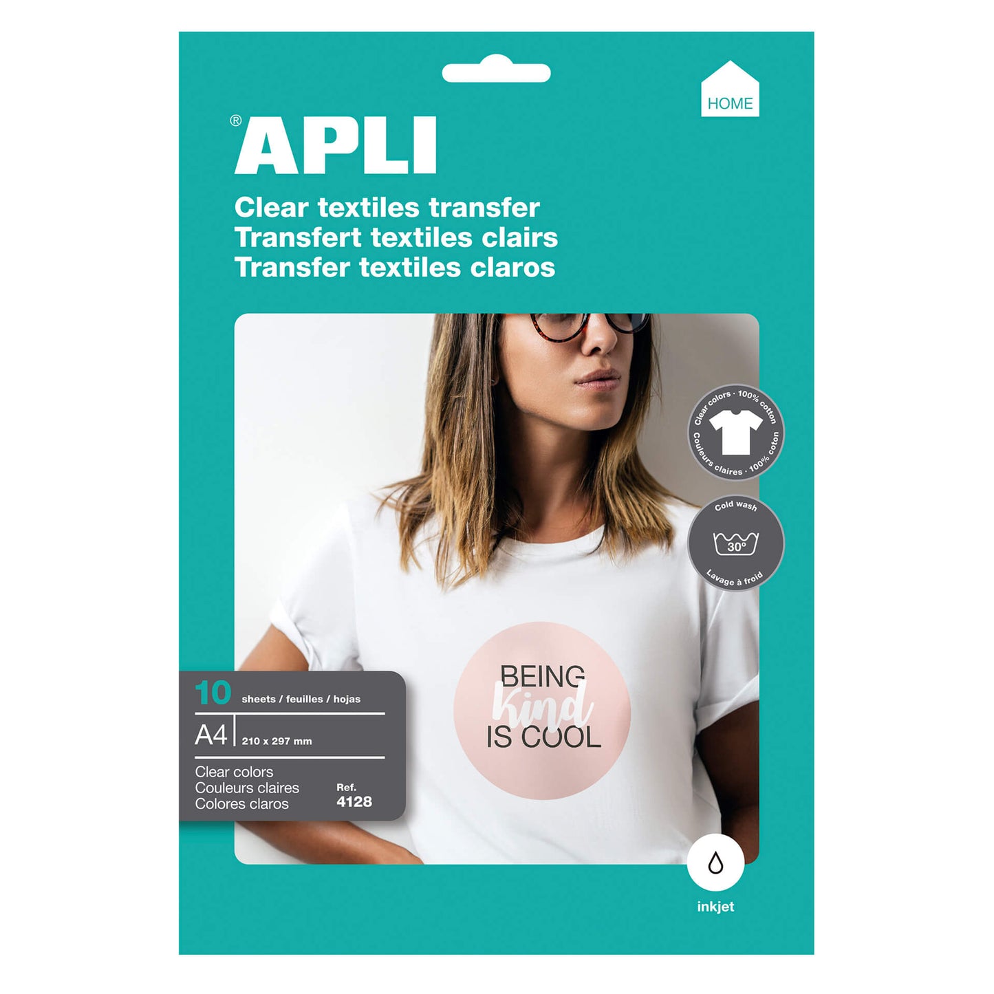 Papier transfert t-shirt A4 vêtements couleur 5 f.