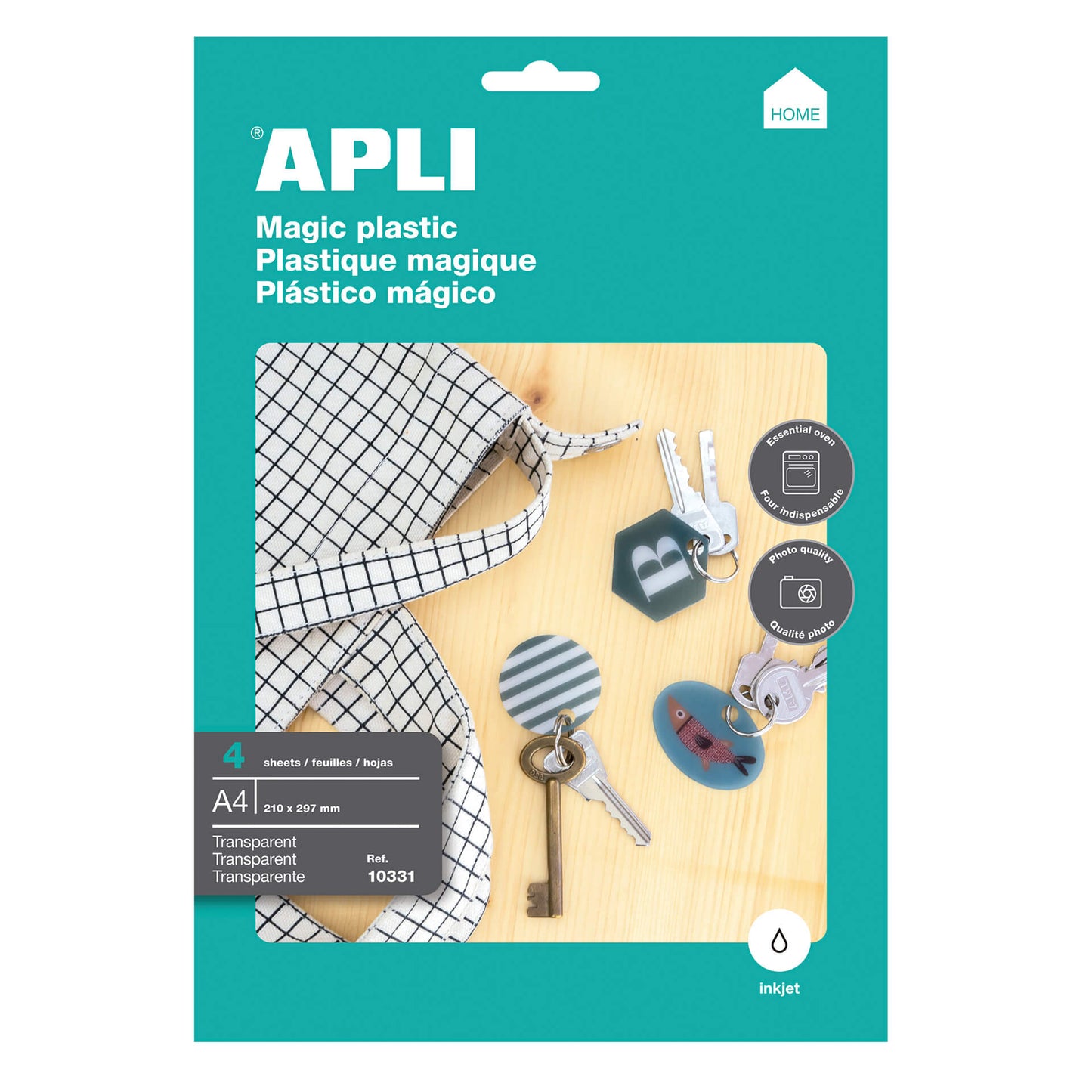 Plastique magique A4 inkjet 4 feuilles