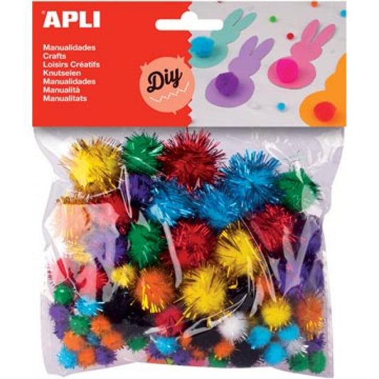Pompons couleurs brillantes