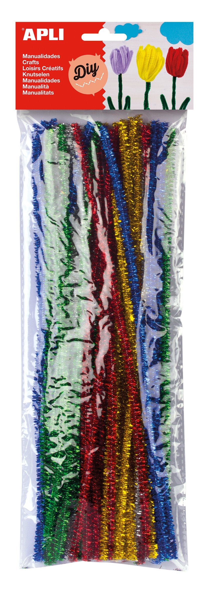 Chenilles couleurs brillantes