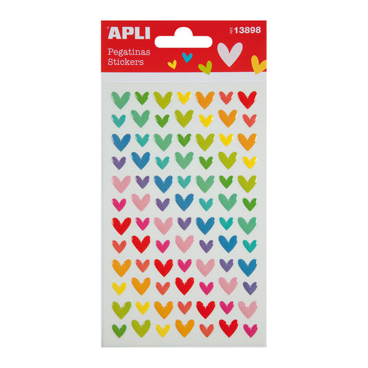 Stickers - Coeurs Arc-en-ciel