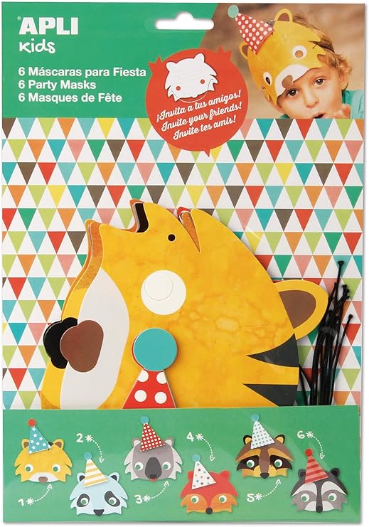 Masques d'animaux d'invitation de fête