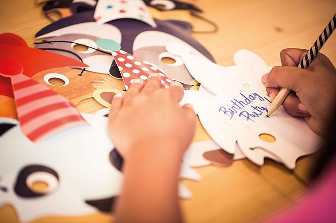 Masques d'animaux d'invitation de fête