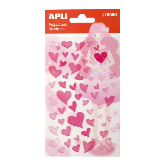 Stickers - Coeurs roses