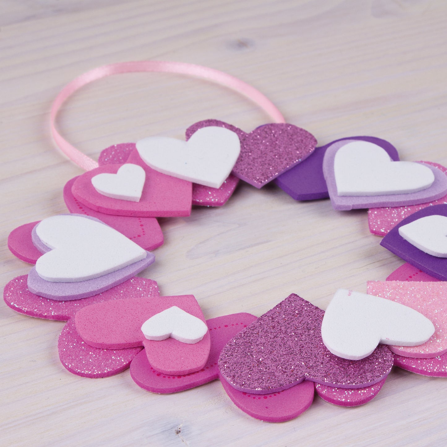 Cœurs imprimés en mousse EVA adhésives 40 u.