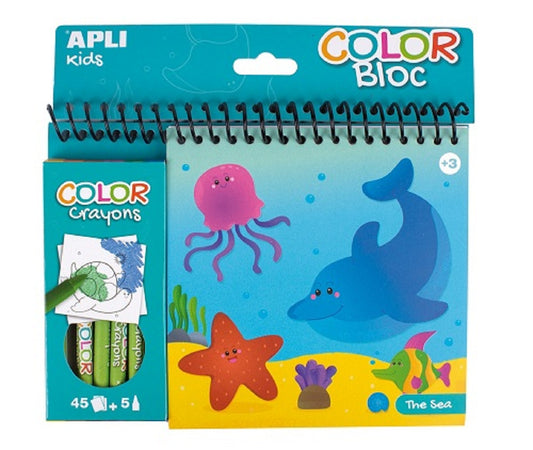 Bloc de coloriage - La mer