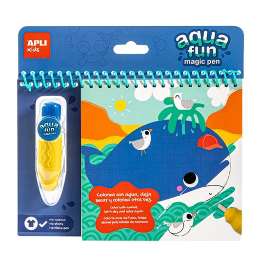 Bloc de coloriage a l'eau - Aqua fun Marin