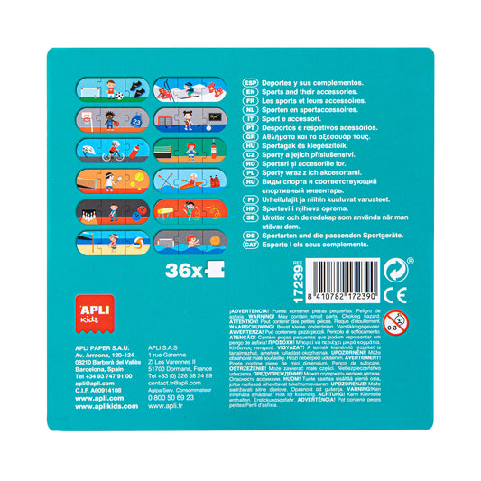 Puzzle - Les sports et leurs accessoires