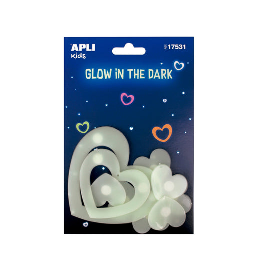 Stickers Luminescents - Coeurs