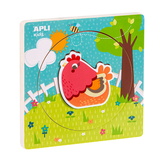 Puzzle à emboitement - Poule