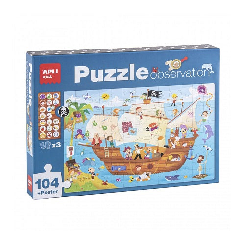 Puzzle OBSERVATION - BATEAU PIRATE