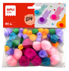 Pompons pastels