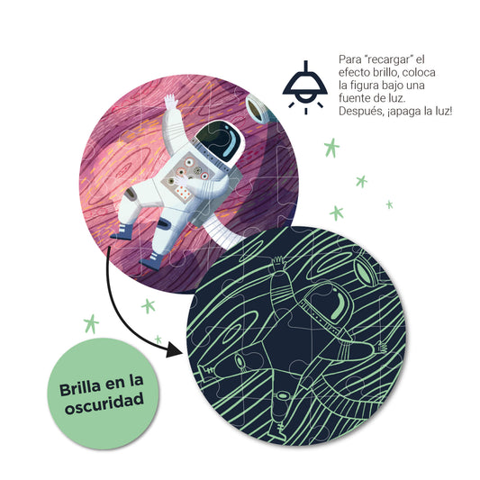 Puzzle GLOW IN THE DARK - SYSTEME SOLAIRE