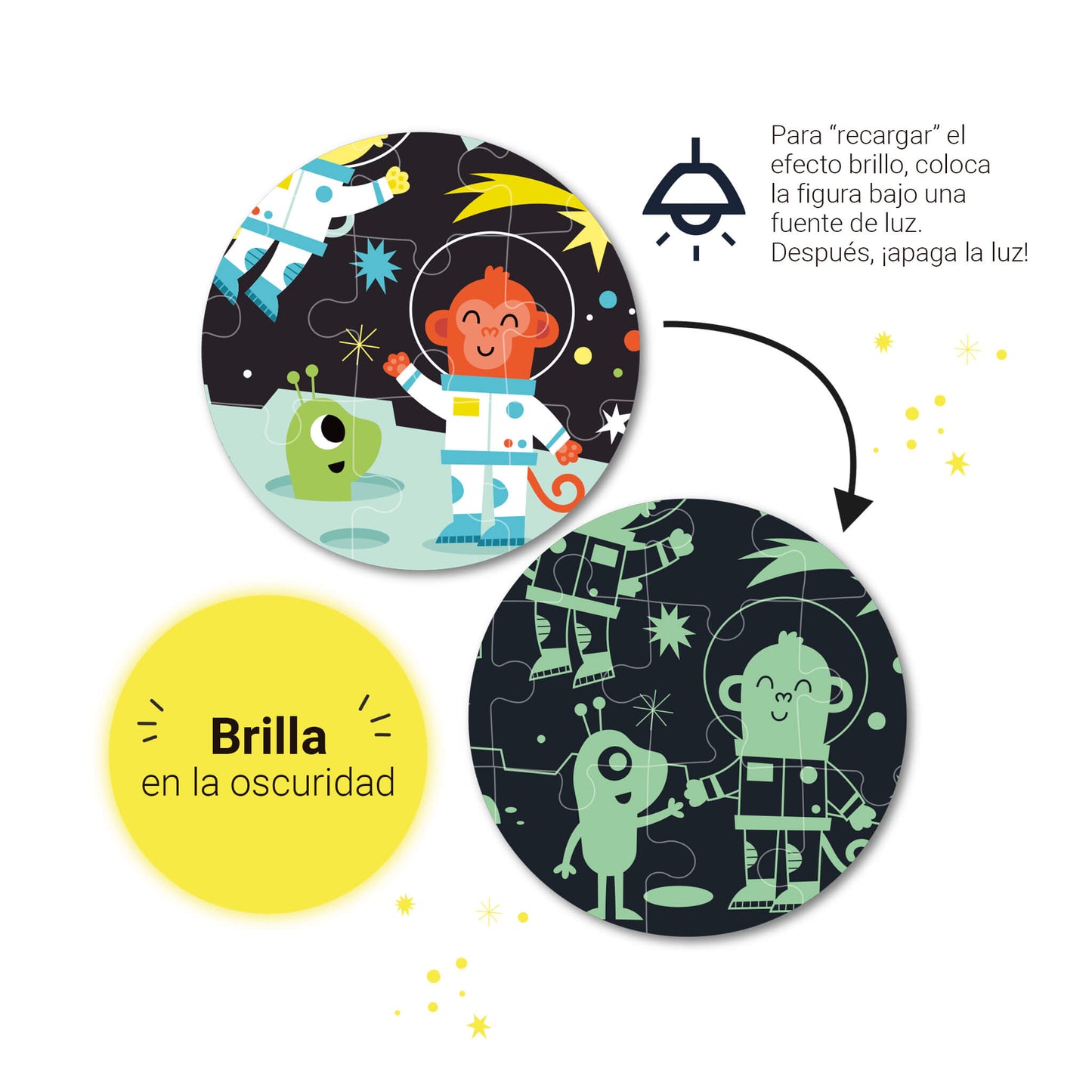 Puzzle GLOW IN THE DARK - L'ESPACE
