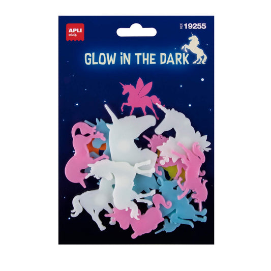Stickers Luminescents - Licornes colorées