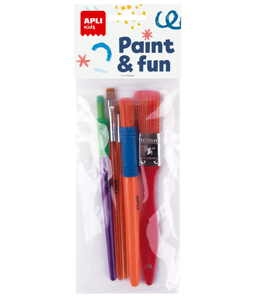 Blister de 5 pinceaux