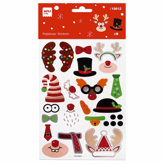 Stickers de Personnages de Noël à assembler