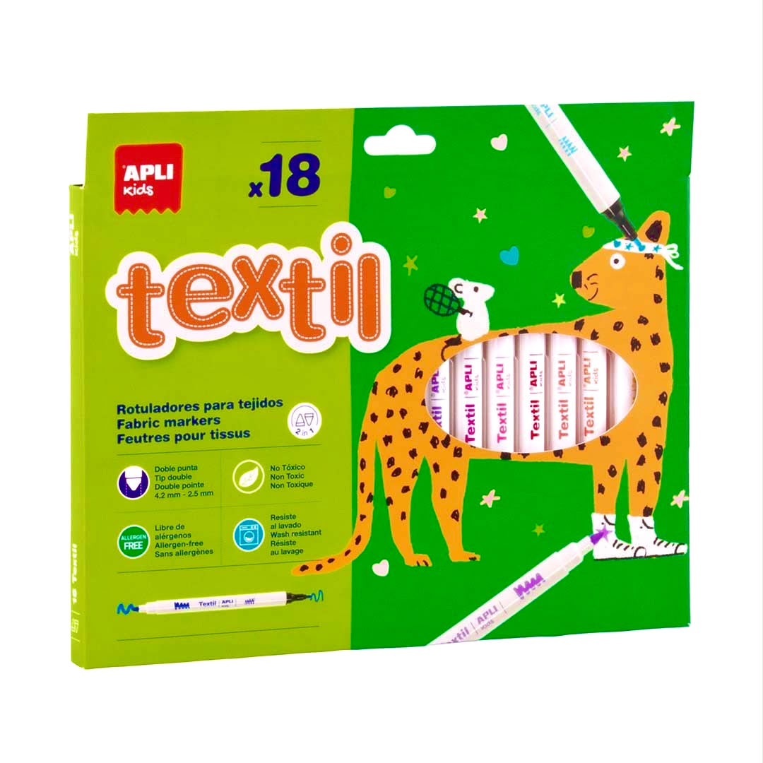 Feutres TEXTIL x18