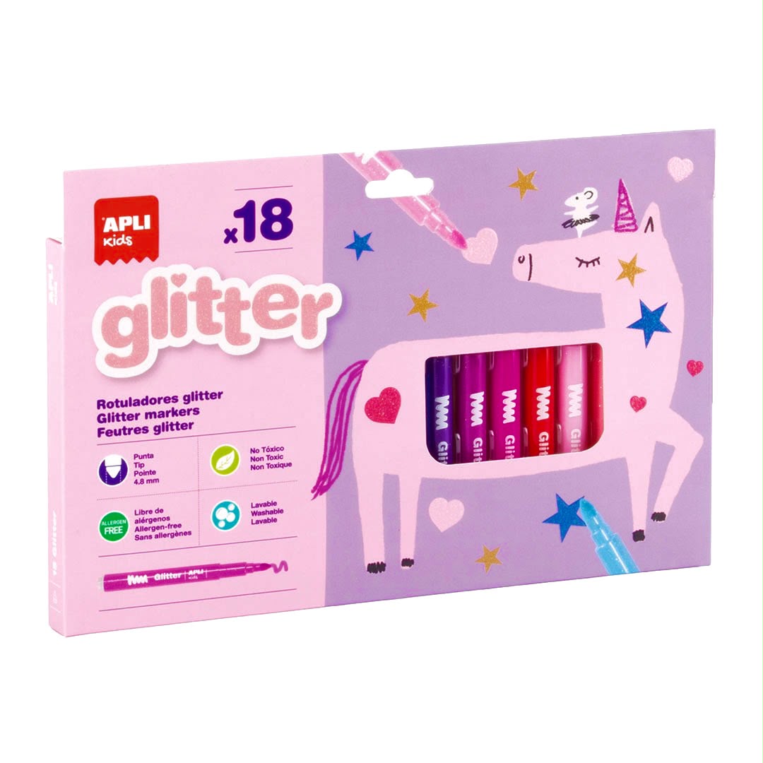 Feutres GLITTER x18