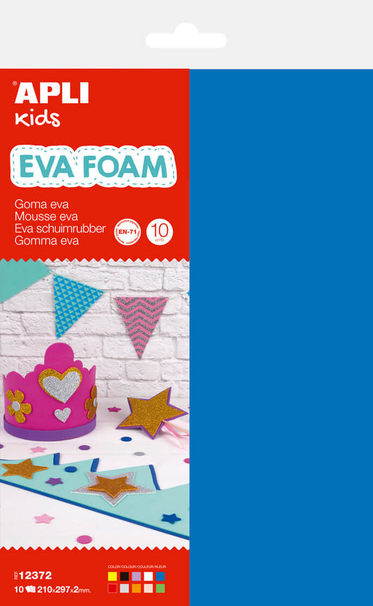Mousse EVA multicolore A4 10 feuilles